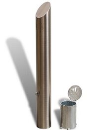 KSL140B-SS Sleeve-lok 140mm Bevelled Top 316 Stainless Steel Bollard KSL140B-SS Sleeve-lok 140mm Bevelled Top 316 Stainless Steel Bollard