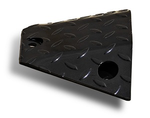 Steel Speed Hump End Module Black Steel Speed Hump End Module Black